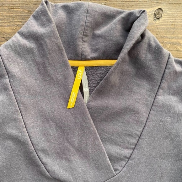 Lole Gray Cowl Neck Winter Fleece Dress - Picture 4 of 5